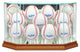 Octagon 9 Baseball Display Case, Walnut