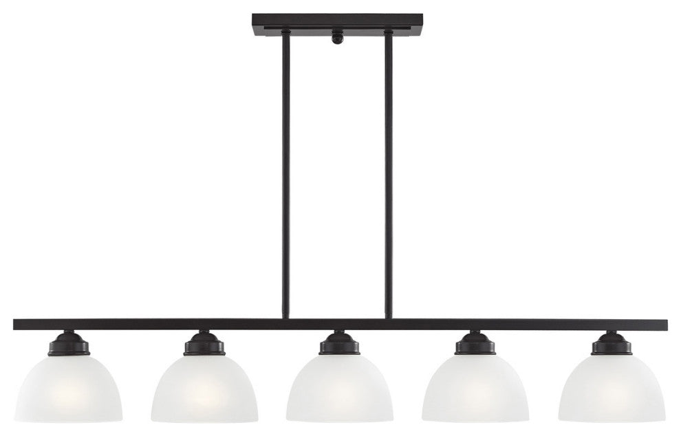 Livex 4227-92 5-Light English Bronze Linear Chandelier, English Bronze