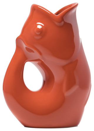 Gurgle Pot Pitcher, 42oz Capacity, 9.5" x 6.75", Paprika