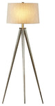 Artiva USA Hollywood 63" LED Tripod Floor Lamp With Dimmer, Satin Nickel