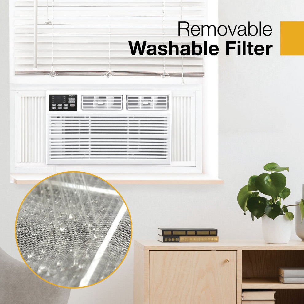 Whirlpool 15,000 BTU 115V Window-Mounted Air Conditioner With Remote Control