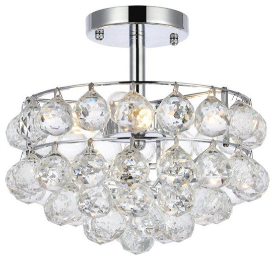 Seren 12" Flush Mount, Chrome