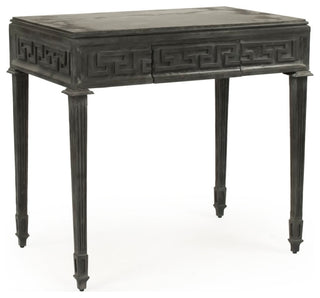 Dash Metal Table, Distressed Dark Gray