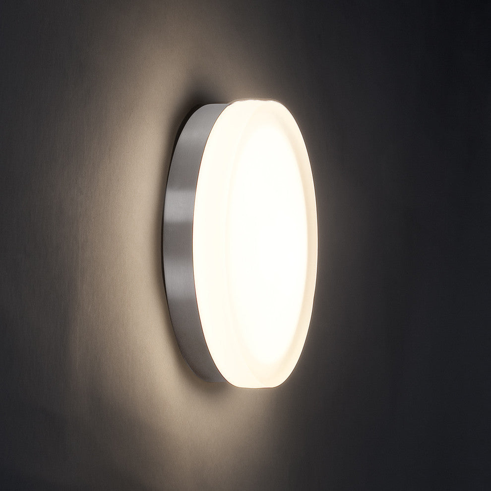 Circa 11" LED Round Flush Mount 3000K, Titanium