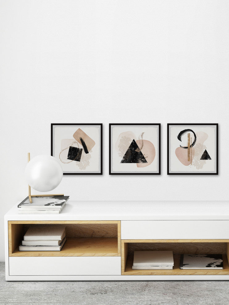 Broken Knife Triptych, 3-Piece Set, 24x24 Panels