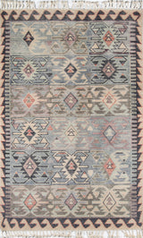 Nomad NOM-1 Hand-Knotted Blue Area Rug 2'x3'