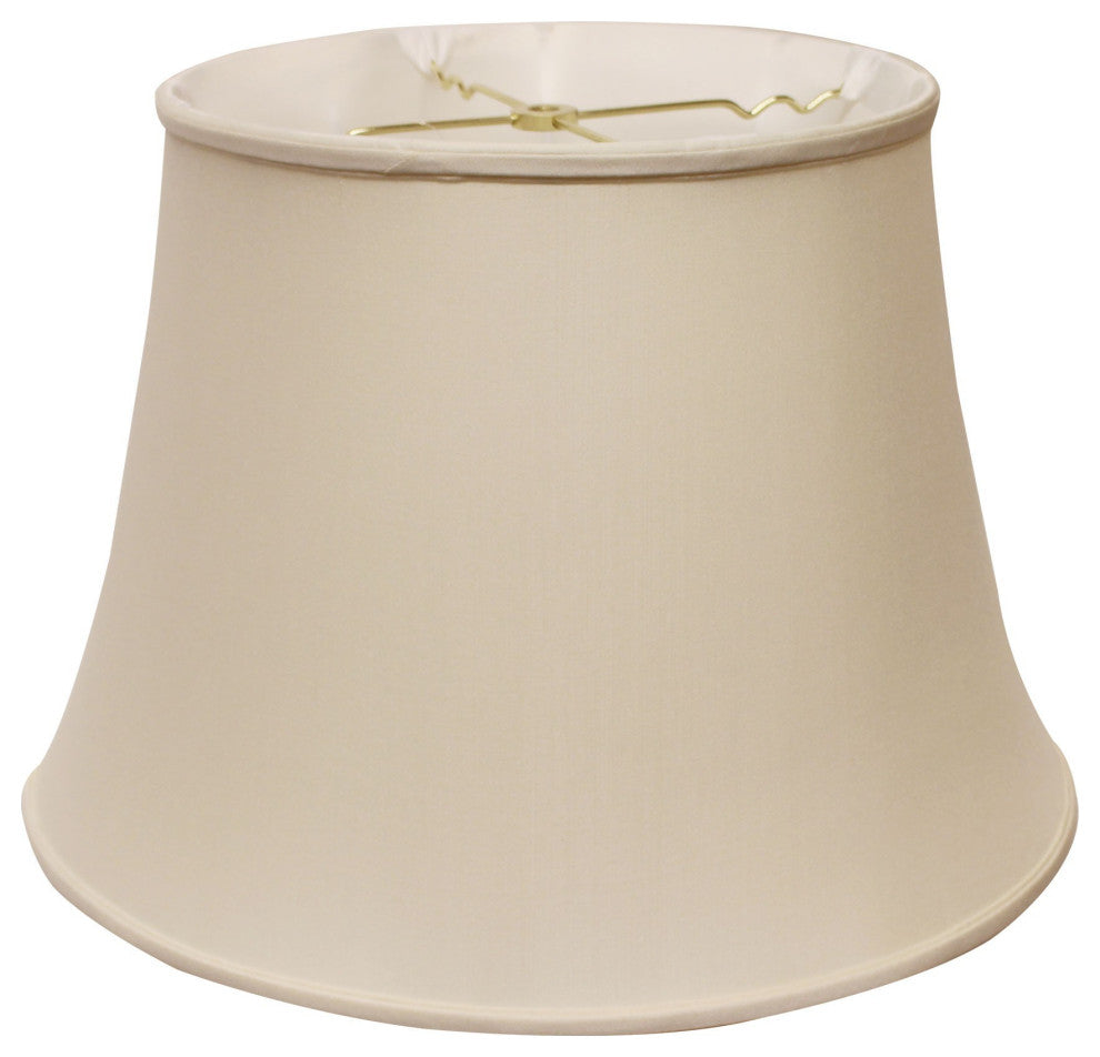 16" Biege Sloped Euro Bell Pongee Shantung Lampshade