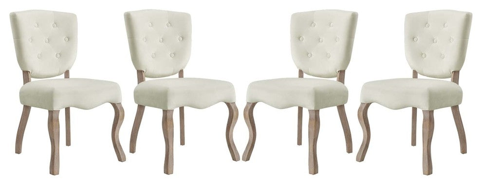 Array Dining Side Chair Set of 4, Ivory