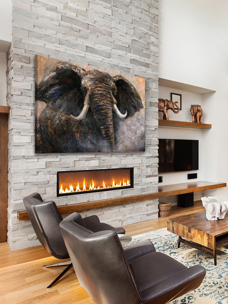 Marmont Hill, "Intensity 2" by Bergerac Painting Print on Wrapped Canvas, 36x24