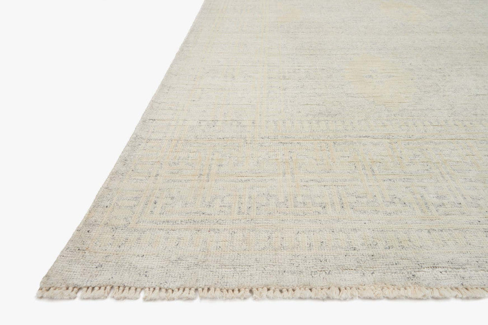 Viscose from Bamboo Hand Knotted Lucid LD-01 Area Rug, Bone, 9'x12'