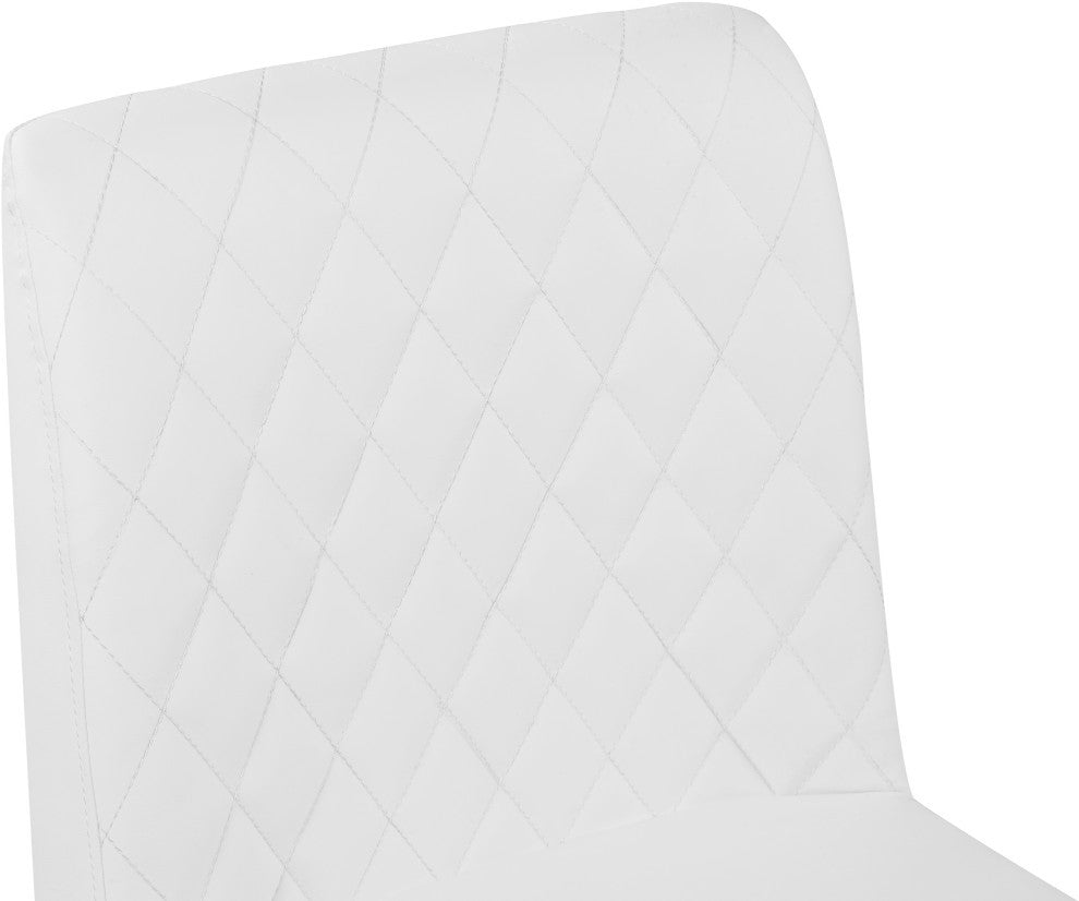 Bryce Faux Leather Upholstered Dining Chair, Set of 2, White