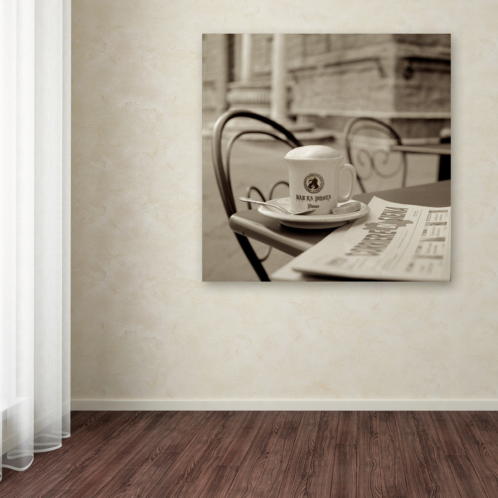 Alan Blaustein 'Tuscany Caffe VI' Canvas Art, 18x18
