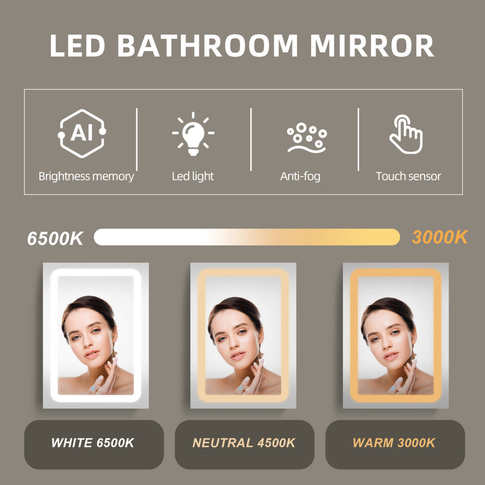 60 in.W x 30 in. H Aluminum Surface Mounted Medicine Cabinet with Mirrors