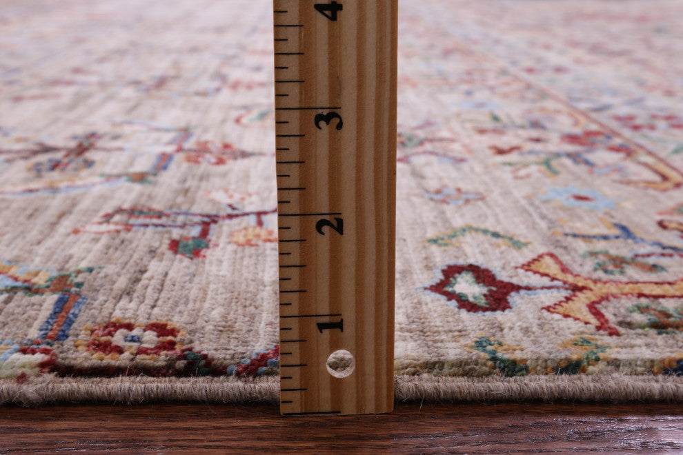 6' 9" X 10' 1" Handmade Super Kazak Khorjin Rug Q11305