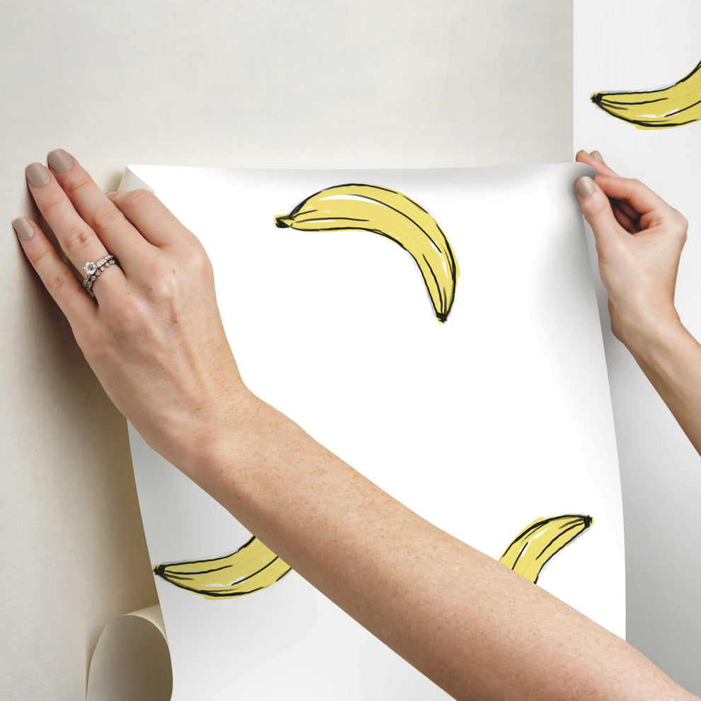 Mr. Kate Banana Print<br>Peel & Stick Wallpaper