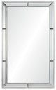 Mia Venetian Mirror, Distressed Silver Leaf