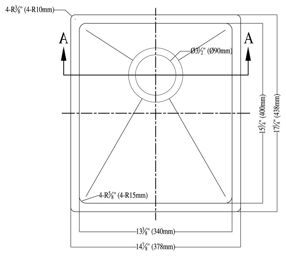 Dawn Undermount Single Bowl Bar Sink