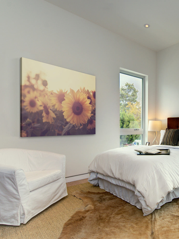 Marmont Hill, "Sunflower September" Painting Print on Wrapped Canvas, 52x40