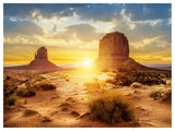 Monument Valley at Sunset, Landscape Canvas Art Print, 40"x30"
