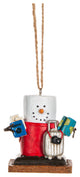 Ganz Smores Traveler Snowman Plastic Christmas Ornament