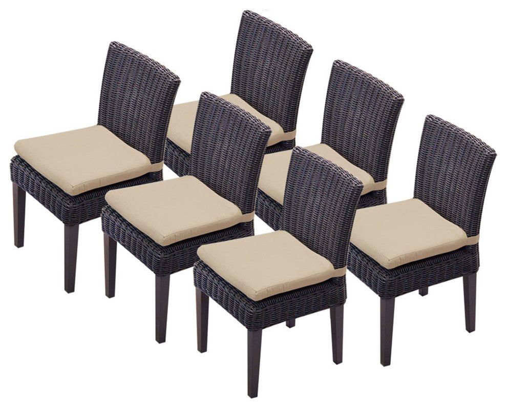 6 Venice Armless Dining Chairs