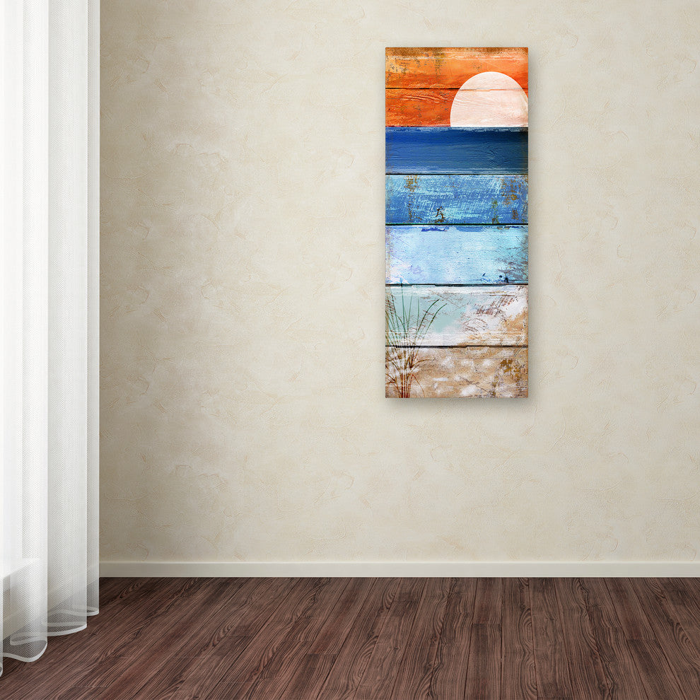 Color Bakery 'Beach Moonrise II' Canvas Art, 10x24