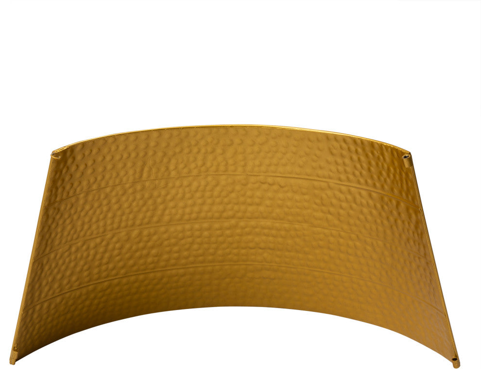 26"D Golden Hammered Metal Tree Collar