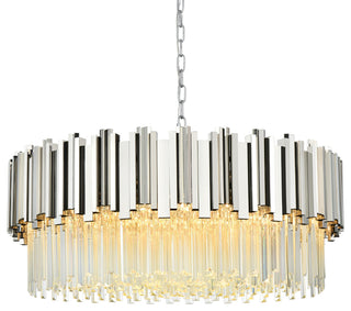 Home Living 32" Chandelier, Chrome