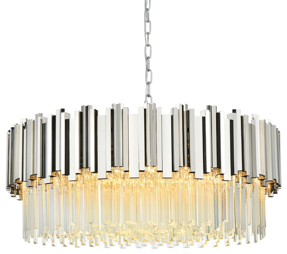 Home Living 32" Chandelier, Chrome