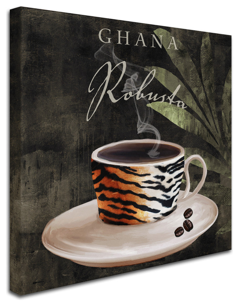 Color Bakery 'Afrikan Coffee IV' Canvas Art, 14"x14"