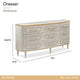 St. Charles 9-Drawer Dresser, Dove Gray