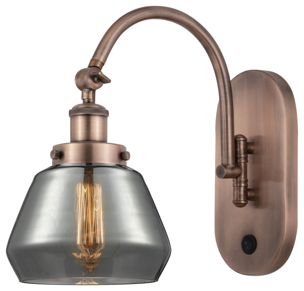 Innovations 918-1W-AC-G173-LED 1-Light Sconce, Antique Copper