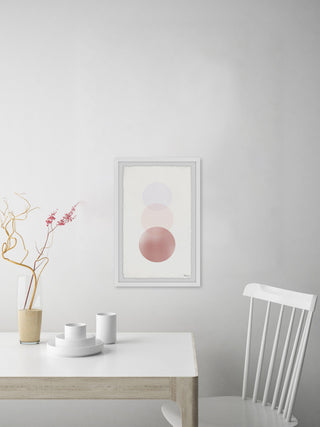 "Pink Ombre" Framed Painting Print, 20"x30"