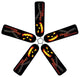 Jack O' Lantern Fan Blade Covers, Set of 5