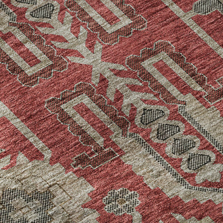 Premium Machine Washable Mayfield AMF697 Red 5' x 7'6" Rug