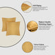 A1HC Soft Velvet Throw Pillow Covers Only, Set of 2, Mustard Yellow, 20"x20"