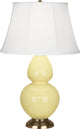 Robert Abbey RA-1604 1-Light Table Lamp, Double Gourd