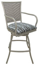 Indoor Erin Counter or Bar Stool, Beige Frame, Simi Soft Gray, Beige, 30"