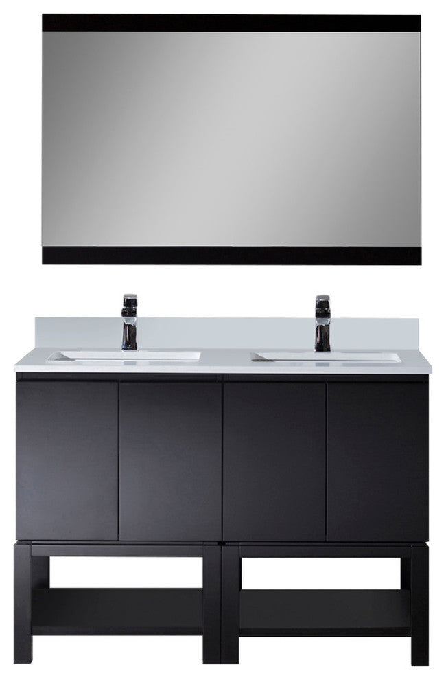 Monaco 48" Double Vanity Set With Mirror