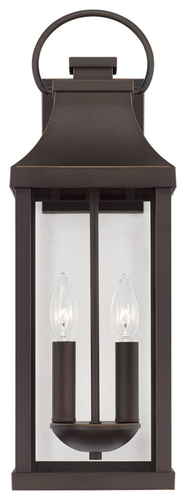 Capital Lighting 946421 Bradford 2 Light 21" Tall Outdoor Wall - Black