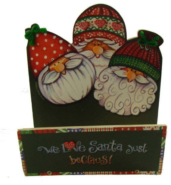 Just Beclaus Santa Claus Christmas Greeting Card Holders, Pack of 72