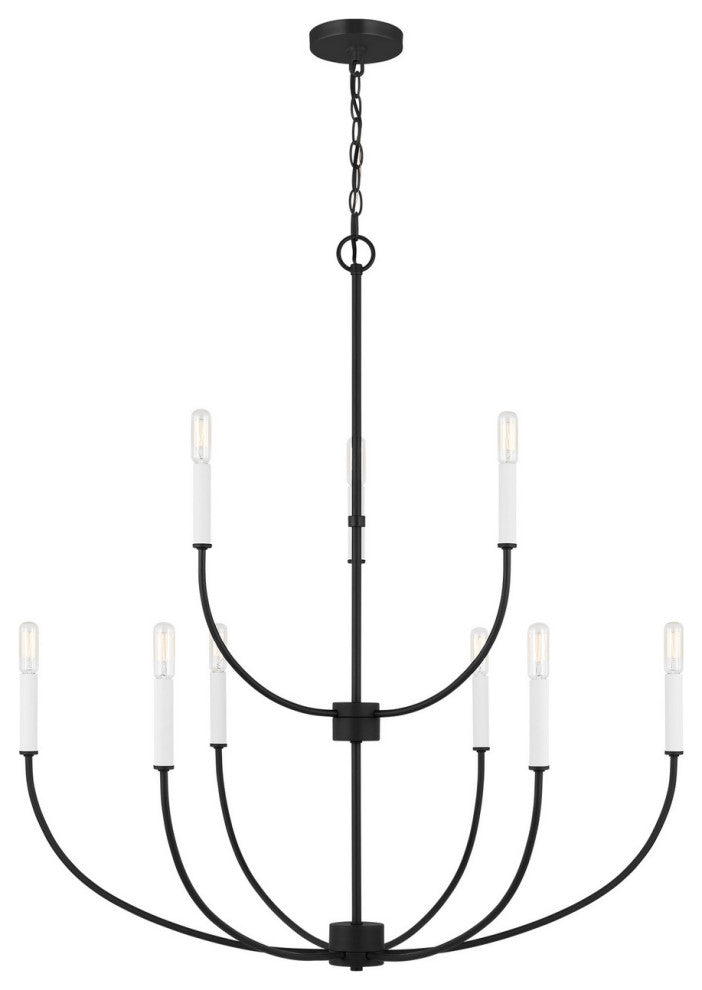 Greenwich LED Chandelier, Midnight Black