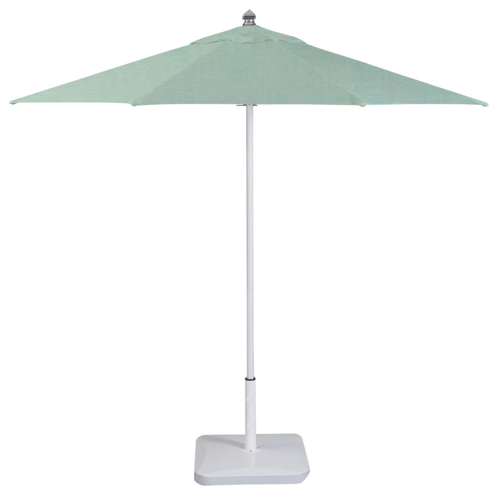9' Round Flexibe Commercial Umbrella, White, Spa