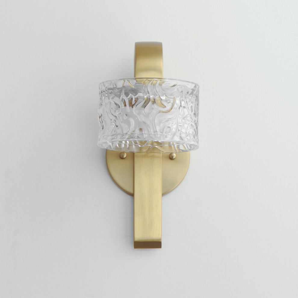 ET2 E11080-124 Elysian 12" Tall LED Wall Sconce - Natural Aged Brass