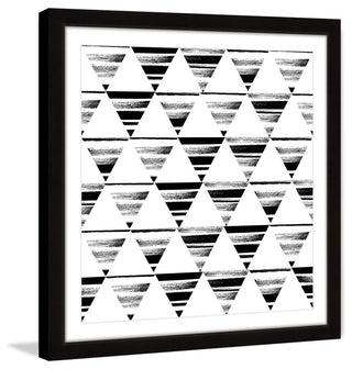 "Triangle Checkerboard" Framed Art Print