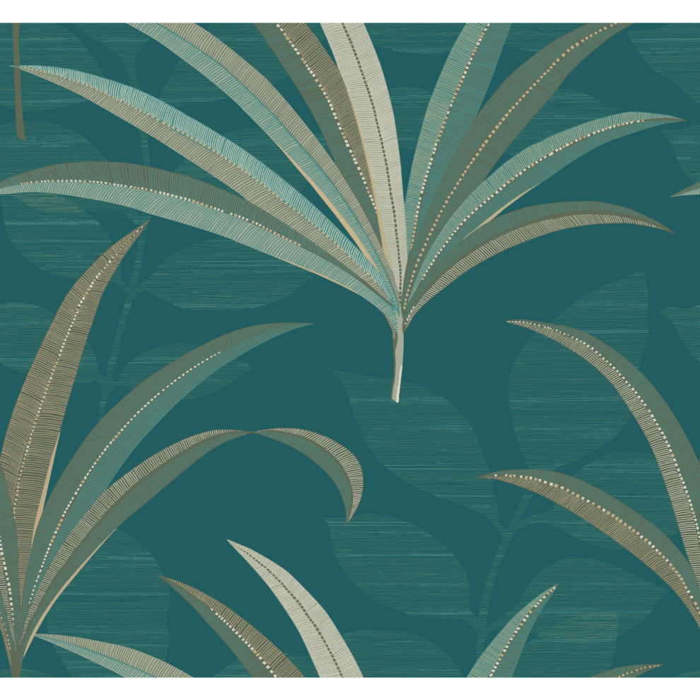 Blue El Morocco Palm Wallpaper