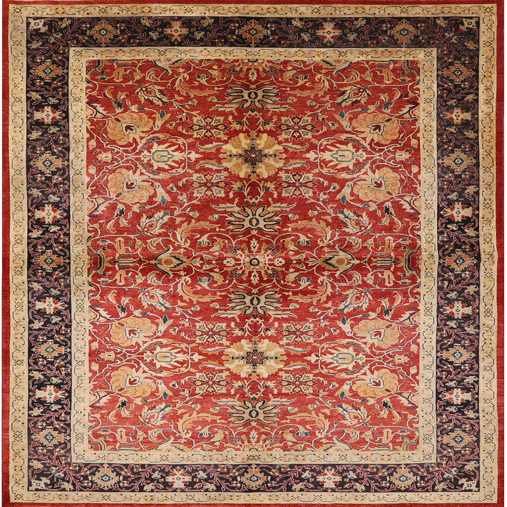 Ahgly Company Indoor Square Mid-Century Modern Area Rugs, 3' Square