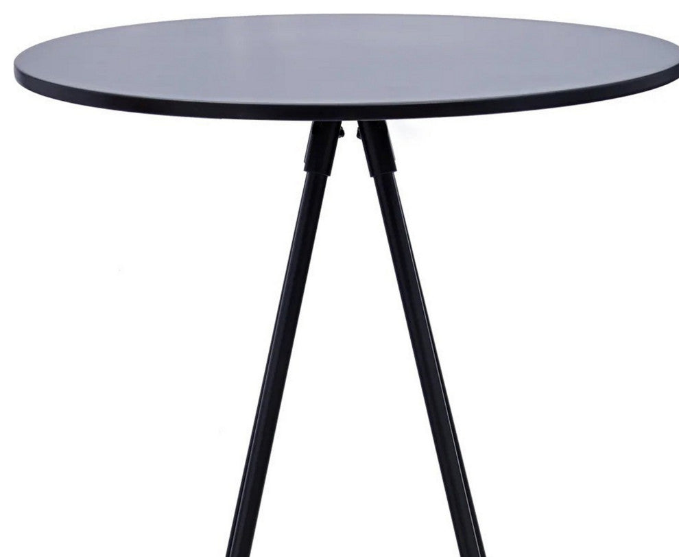 Benzara BM288186 Modern Bar Table, Hairpin Legs, Spacer, Composite Wood Surface