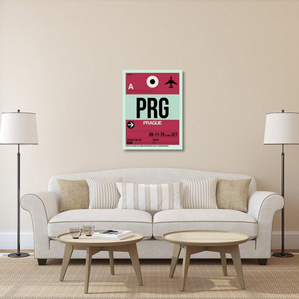 "PRG Prague Luggage Tag 2" Fine Art Print