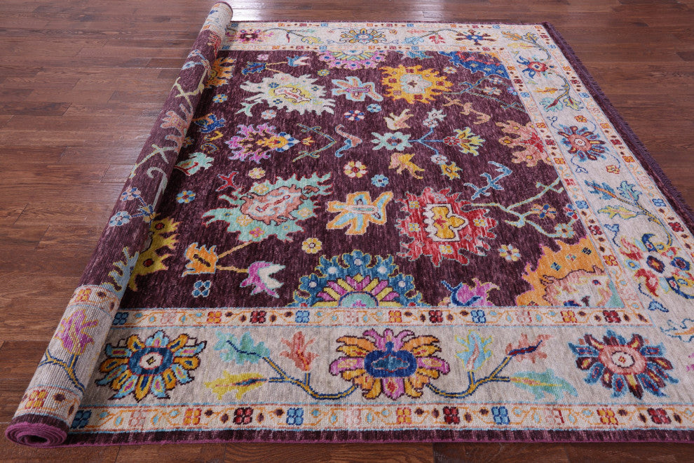 9' 1" X 11' 11" Turkish Oushak Handmade Rug - Q14852